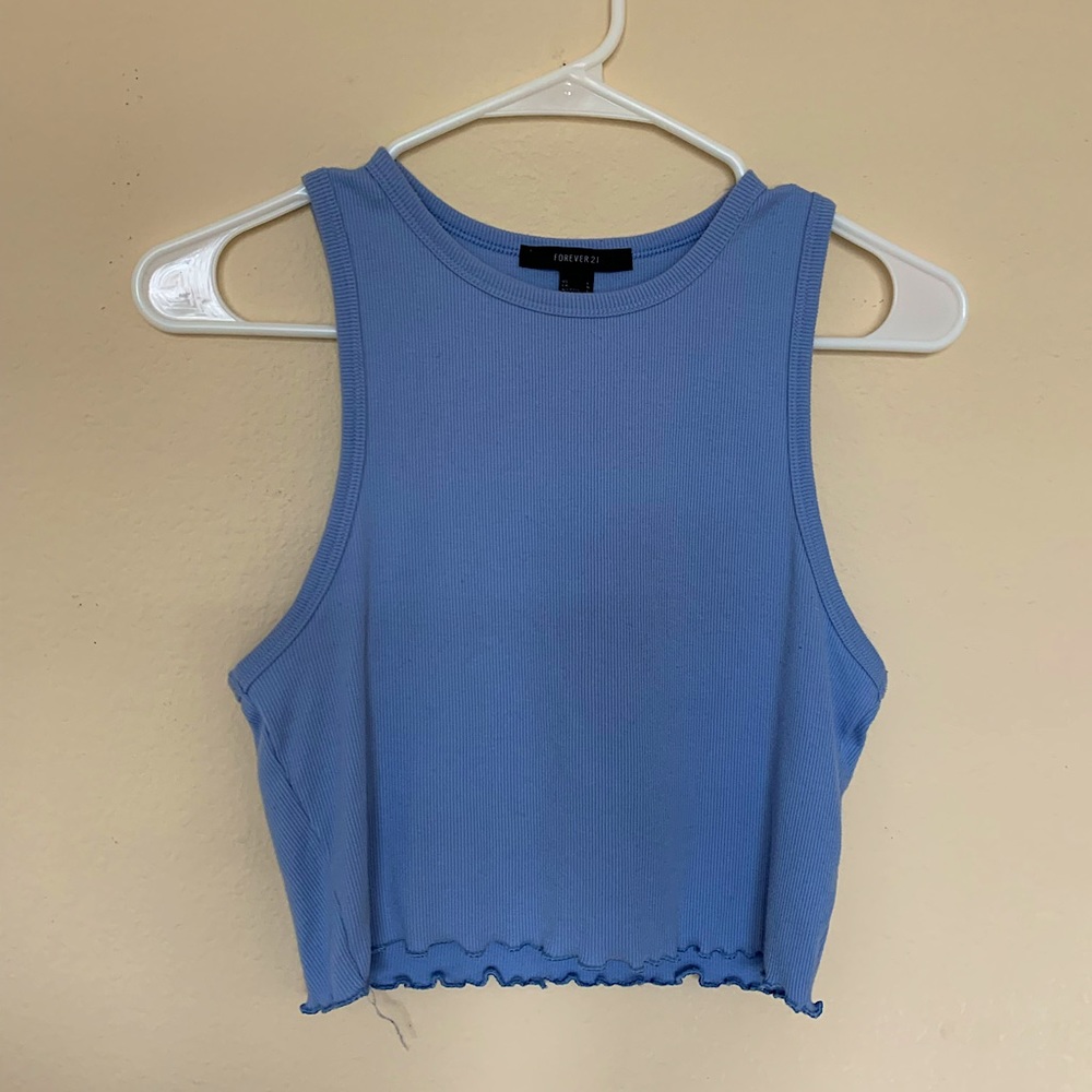 Baby Blue Crop Top